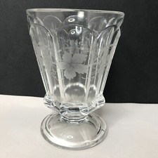 Verre gravé décor vigne et