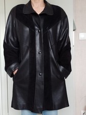 Veste 3/4 femme. GIORGIO T40 Cuir véritable agneau. Fabrication Française 