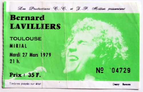 Bernard lavilliers billet - bernard,