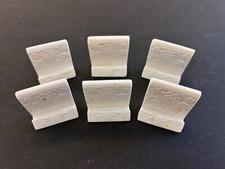 Lot de 6 PORTE-MENUS de table en porcelaine