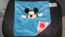 doudou plat Mickey bleu