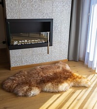 Peau de Mouton Veritable, Naturelle Tapis Peau Mouton, Tapis Fourrure Chambre