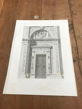 gravure ancienne architecte