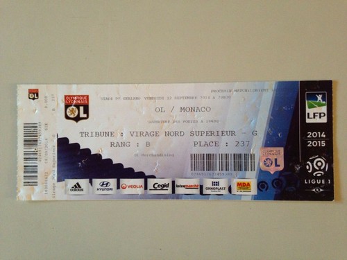 Ticket match lyon monaco 12 - match,