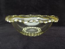 Ancienne Coupe en verre soufflé moulé coloré jaune miel Pierre D’Avesn Art Déco