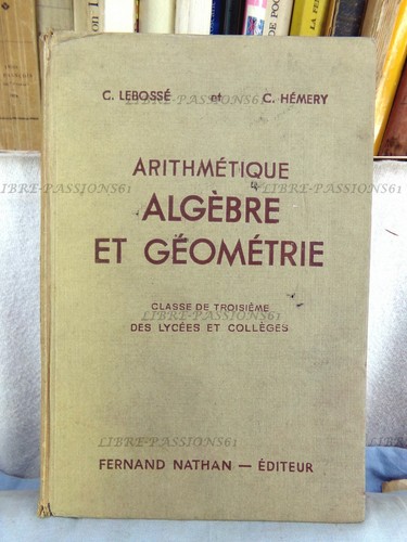 Arithmétique algèbre - arithmÉtique,, &