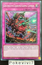 Carte YU-GI-OH! DESTRUCTIVE DARUMA KARMA CANNON RA04-EN103 Secret Rare NEUF