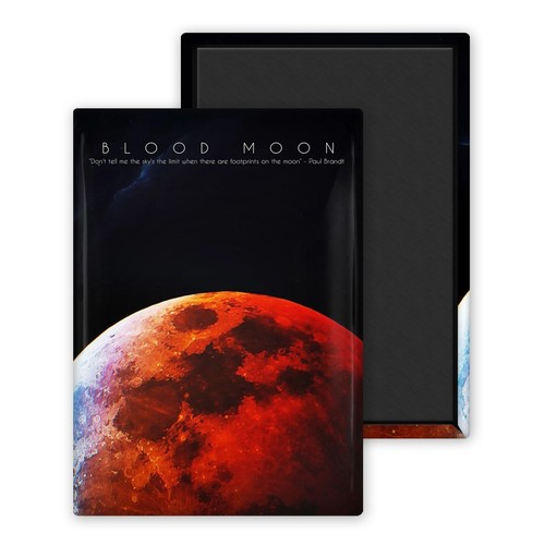 Lune rouge magnet - lune, rouge-magnet