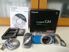 Panasonic LUMIX GM1SK Body Blue 16MP Micro Four Thirds Camera 3in LCD