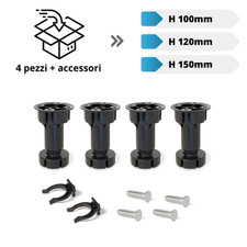 Pied Réglable Pour Meuble De Cuisine, Lot De 4 Pièces" -  Made in Italy