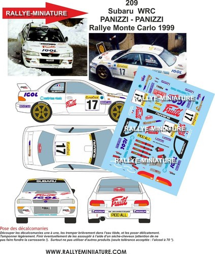 Decals ref 0209 subaru - decals,