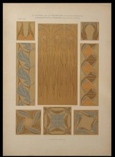 ORNEMENTATION MODERNE, MAURICE DUFRENE -1905- LITHOGRAPHIE, ART NOUVEAU
