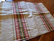 Vintage 1 Piece de tissu ameublement damassé beige  avec rayures