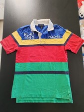 chemise vintage usa made 1993 rayé, POLO ralph lauren (M10/12 ANS) Rl -76
