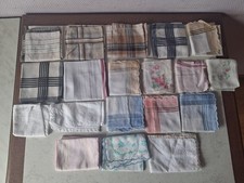 Lot mouchoirs tissu - lot, 19