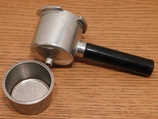 VINTAGE Poignée ALUMINIUM porte support TAMIS filtre machine a café EL-33D EL33D