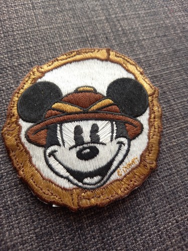 écusson vintage brodé mickey - vintage,