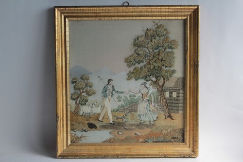 Tableau broderie chenillée - tableau,