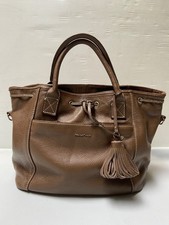 Sac cabas cuir marron havane PAQUETAGE bohème chic leather bag