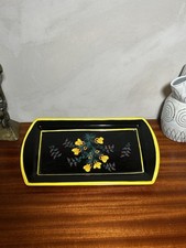 Plat à cake signé Henrio Quimper – Faïence bretonne ancienne