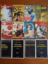 Lot de 12 livres policiers thrillers espionnage romans noirs