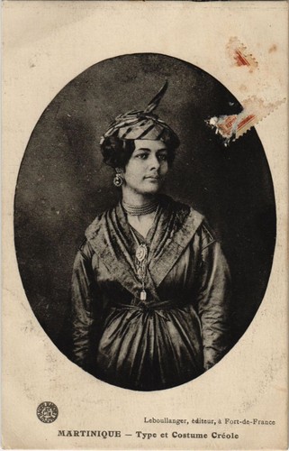 Cpa type costume creole - ak,