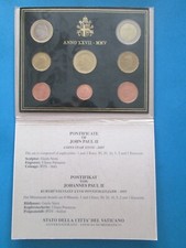 COFFRET EURO DU VATICAN 2005 / PONTIFICAT DE JEAN PAUL 2 (serie de 8 piéces)