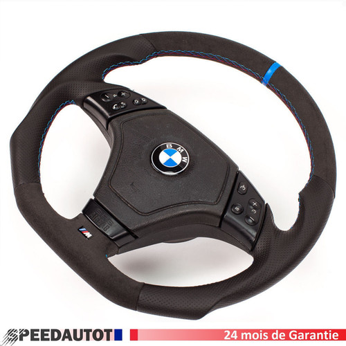 Volant cuir alcantara - alcantara, aplati