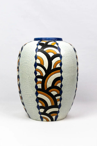 Vase art déco faïence - vase,