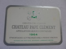 étiquette ancienne Château