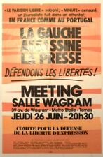 AFFICHE originale LA GAUCHE
