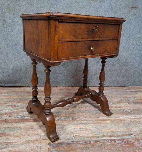 Table travailleuse noyer - travailleuse,