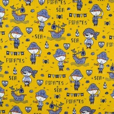 Tissu bateau pirate 100%