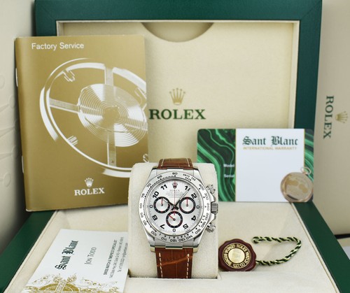 Rolex 18kt white - white, daytona