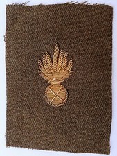Insigne WWI tissu brodé or