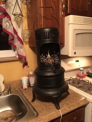 Light decorative stove - light-up,