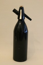 Siphon Syphon Kayser seltzer bottle vintage - noir et doré