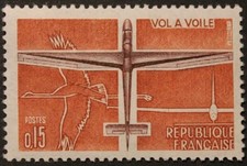 Timbre - FRANCE - Vol à voile