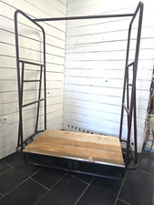 Chariot Industriel En Fer Et Bois 