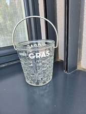 Petit seau à glaçons cristal, publicitaire "anis gras"