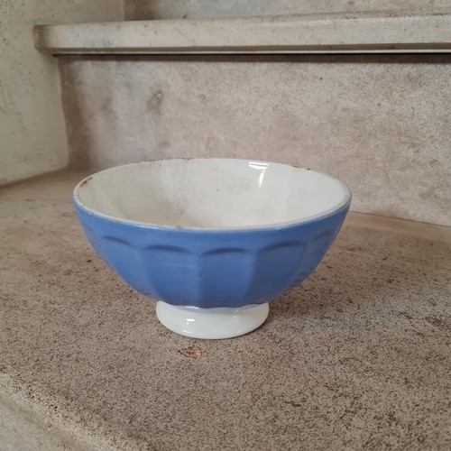 Ancien bol bleu signé - ancien,