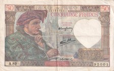 50 Francs Jacques Coeur -