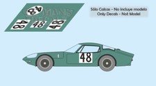 Autocollants Marcos 1800 GT Le Mans 1968 test 1:32 1:43 1:24 1:18 fente calques