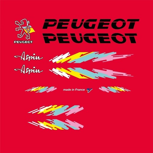 Peugeot aspin bicycle stickers - aspin,