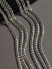 L55cm Chaîne maille gourmette En Argent 925/1000 D:4,5mm