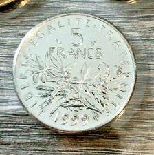 5 FRANCS SEMEUSE 1999 FDC BU SOUS SCELLÉ