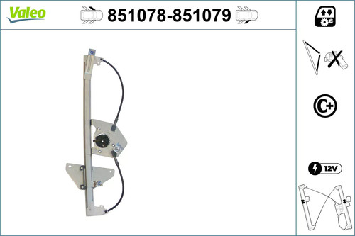 Lève vitre avant valeo 851078 - lève-vitre,