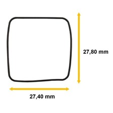 Joint de boîtier / joint de fond pour montres-bracelets CARTIER 27.40 X 27.80 mm