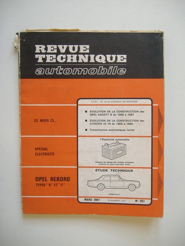 Revue technique rta opel - revue,