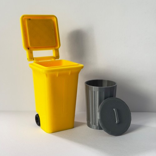Poubelles pour diorama - poubelles,